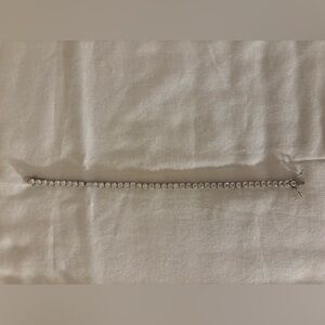 Elegant Silver Rhinestone Bracelet